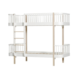 Oliver furniture Wood Collection Etagenbett 90x200 cm weiß/Eiche