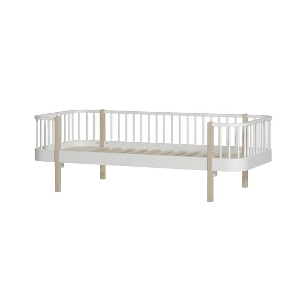 Oliver furniture Wood Collection Bettsofa 90x200 cm weiß/Eiche