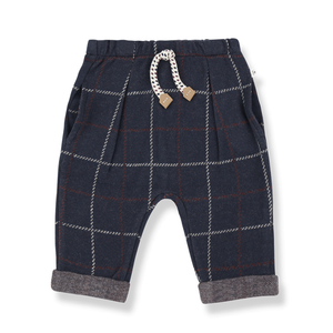 1+ IN THE FAMILY Robin-Hose Navy karo