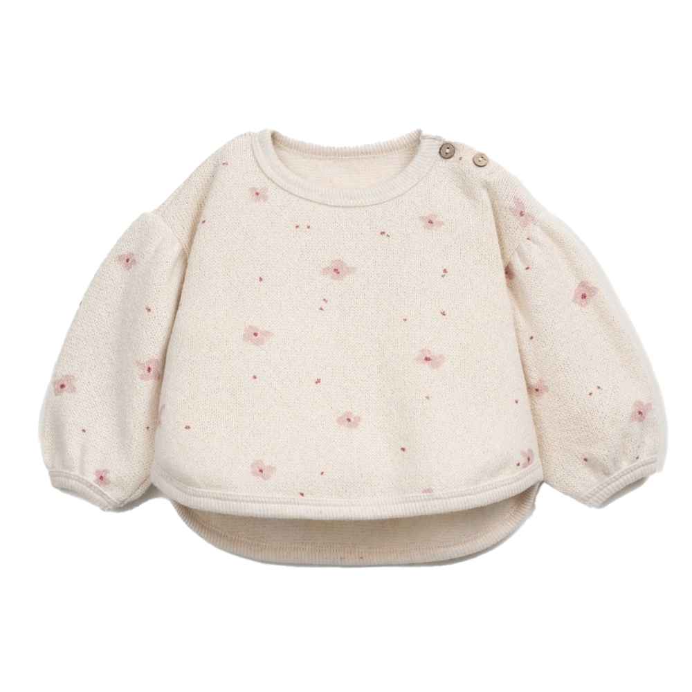 play up Baby Sweater mit blumen