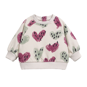PLAY UP Sweatshirt Herzen tones