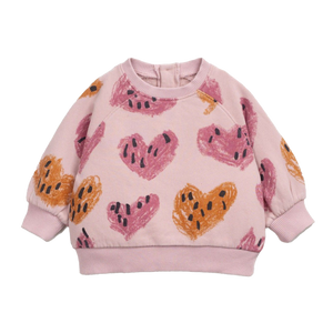 PLAY UP Sweatshirt Herzen rose