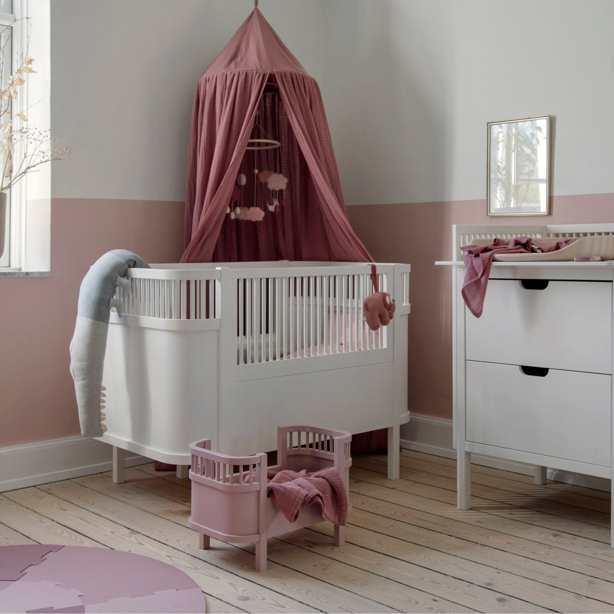 Sebra Baby- & Juniorbett weiß