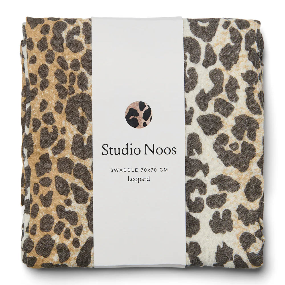studio noos leopard Swaddle | 70x70 cm