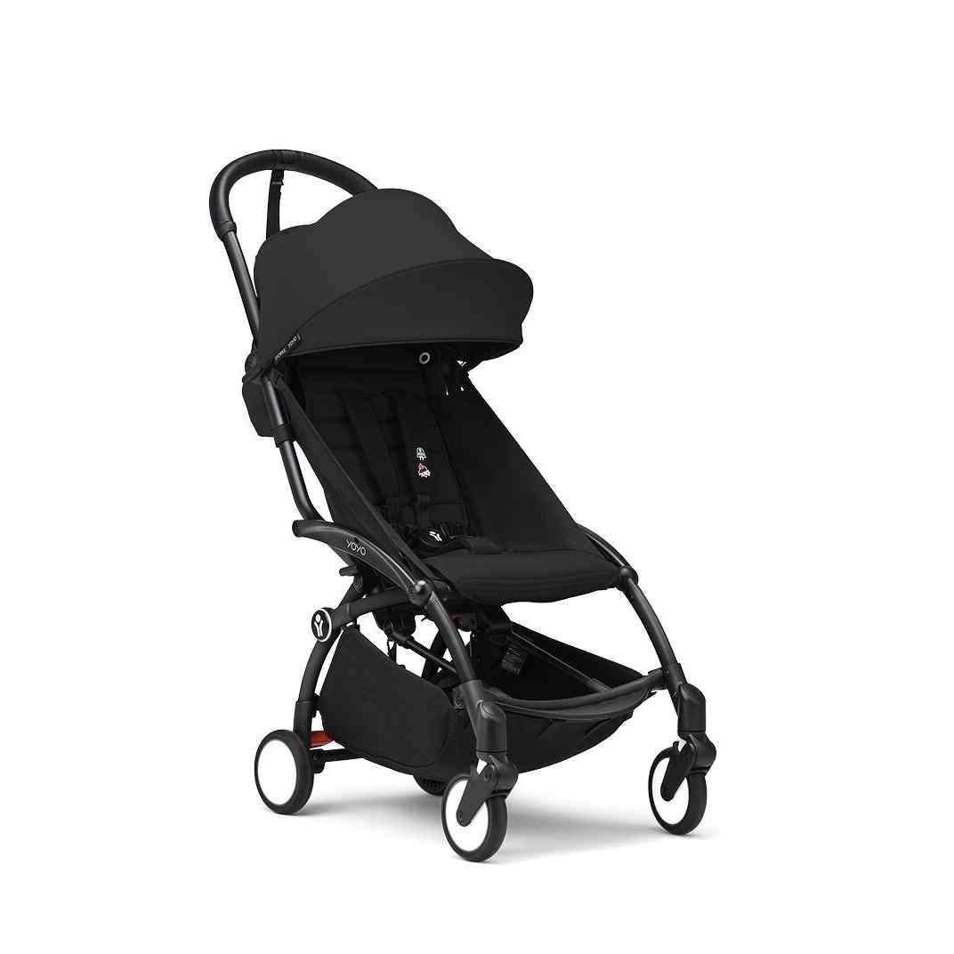 YOYO³ BUGGY GESTELL SCHWARZ, TEXTILSET schwarz – STEYBE FÜR KINDER