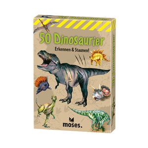 Moses 50 Dinosaurier Karten