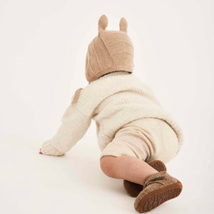 bisgaard baby wool hausschuh camel