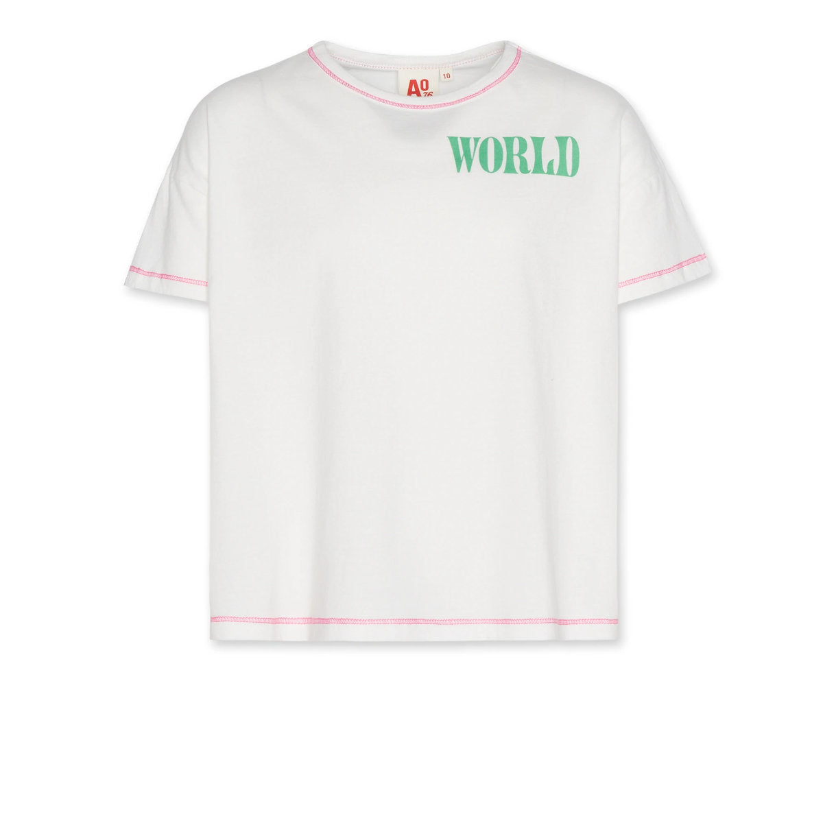 AO76 T-Shirt Judith oversize world offwhite
