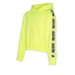 AO76 Kapuzensweatshirt lea neon gelb