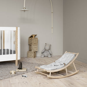 Oliver Furniture Wood Baby- und Kleinkindwippe, Eiche/Grau
