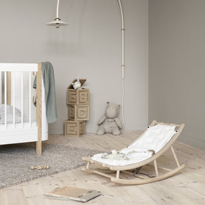 Oliver Furniture Wood Baby- und Kleinkindwippe, Eiche/Weiss