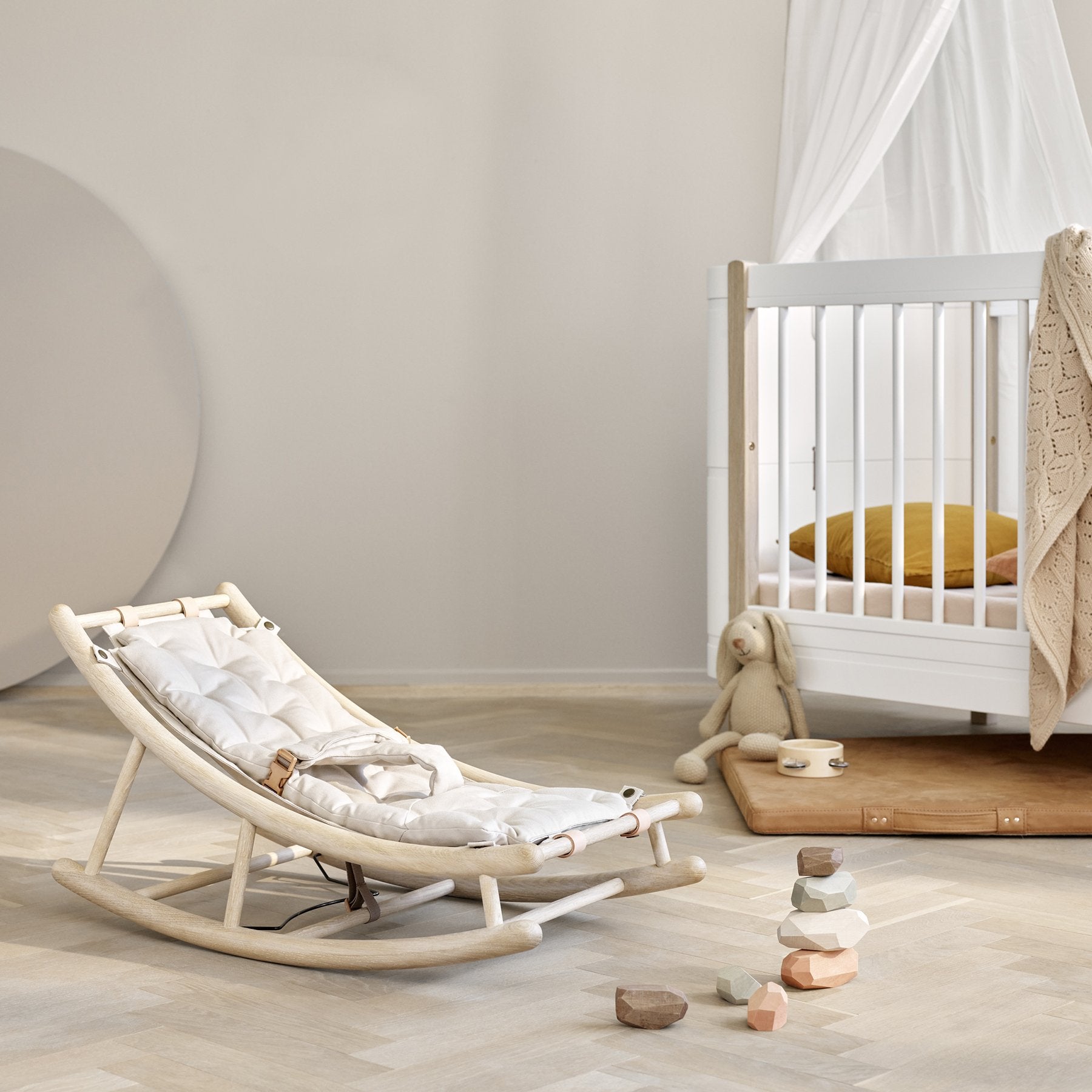 Oliver Furniture Wood Baby- und Kleinkindwippe, Eiche/Natur