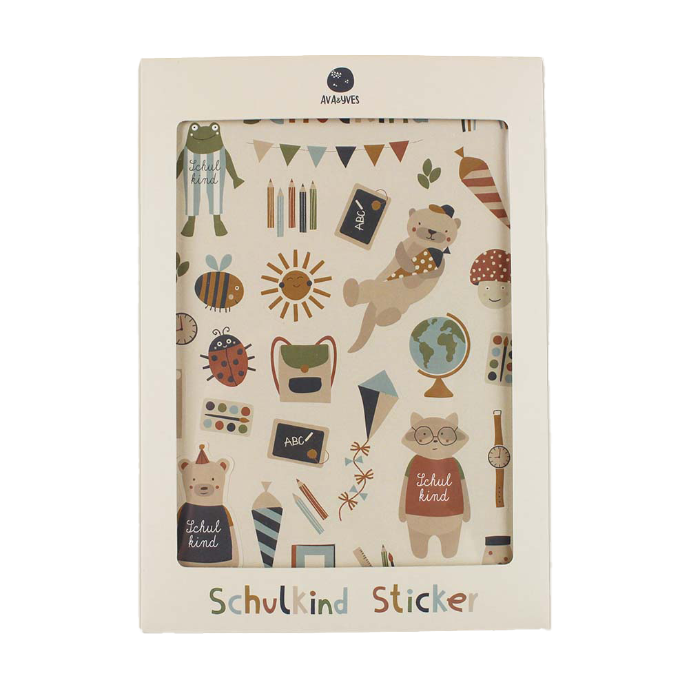 ava&yves Klebesticker Schulkind nature Kids