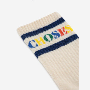BOBO CHOSES  Socken lang logo Print