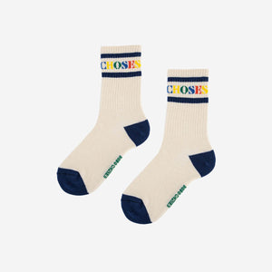 BOBO CHOSES  Socken lang logo Print