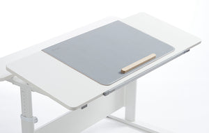 FLEXA Study EVO Schrebtisch mit zweiteiliger Tischplatte