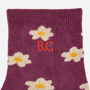 Bobo Choses kurze Socken mit blumen lila