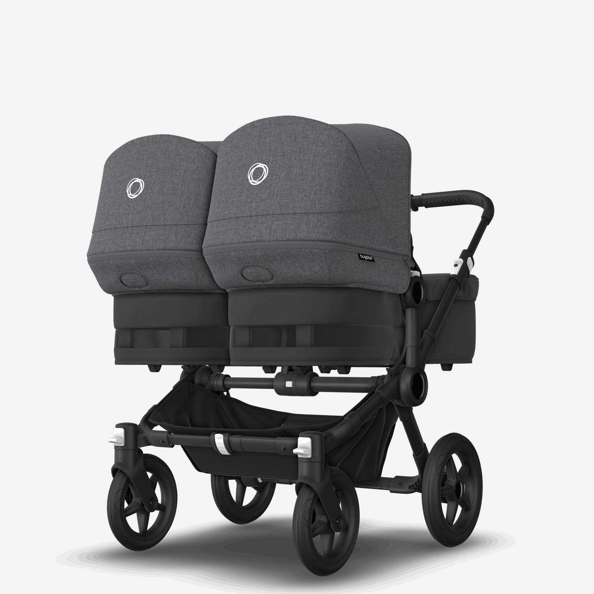 Bugaboo Donkey 5 Zwillingskinderwagen mit Sitz und Liegewanne grau