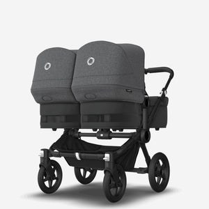 Bugaboo Donkey 5 Zwillingskinderwagen mit Sitz und Liegewanne grau