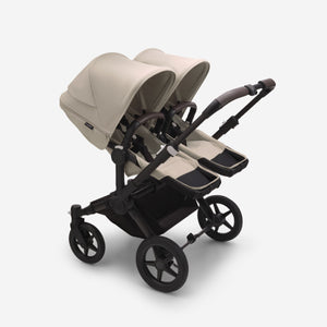 Bugaboo Donkey 5 Zwillingskinderwagen mit Sitz und Liegewanne taupe