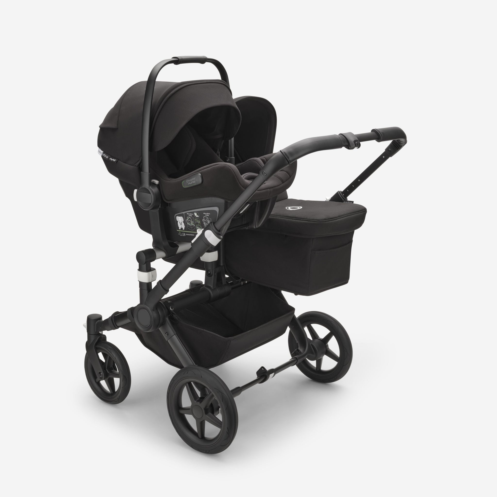 Bugaboo Donkey 5 Duo-Kinderwagen mit Liegewanne und Sitz taupe