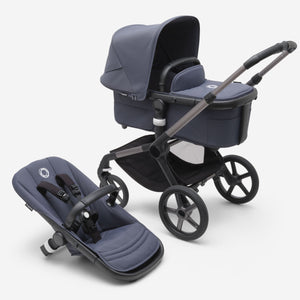 Bugaboo Fox 5 Kinderwagen mit Liegewanne und Sitz sturmblau