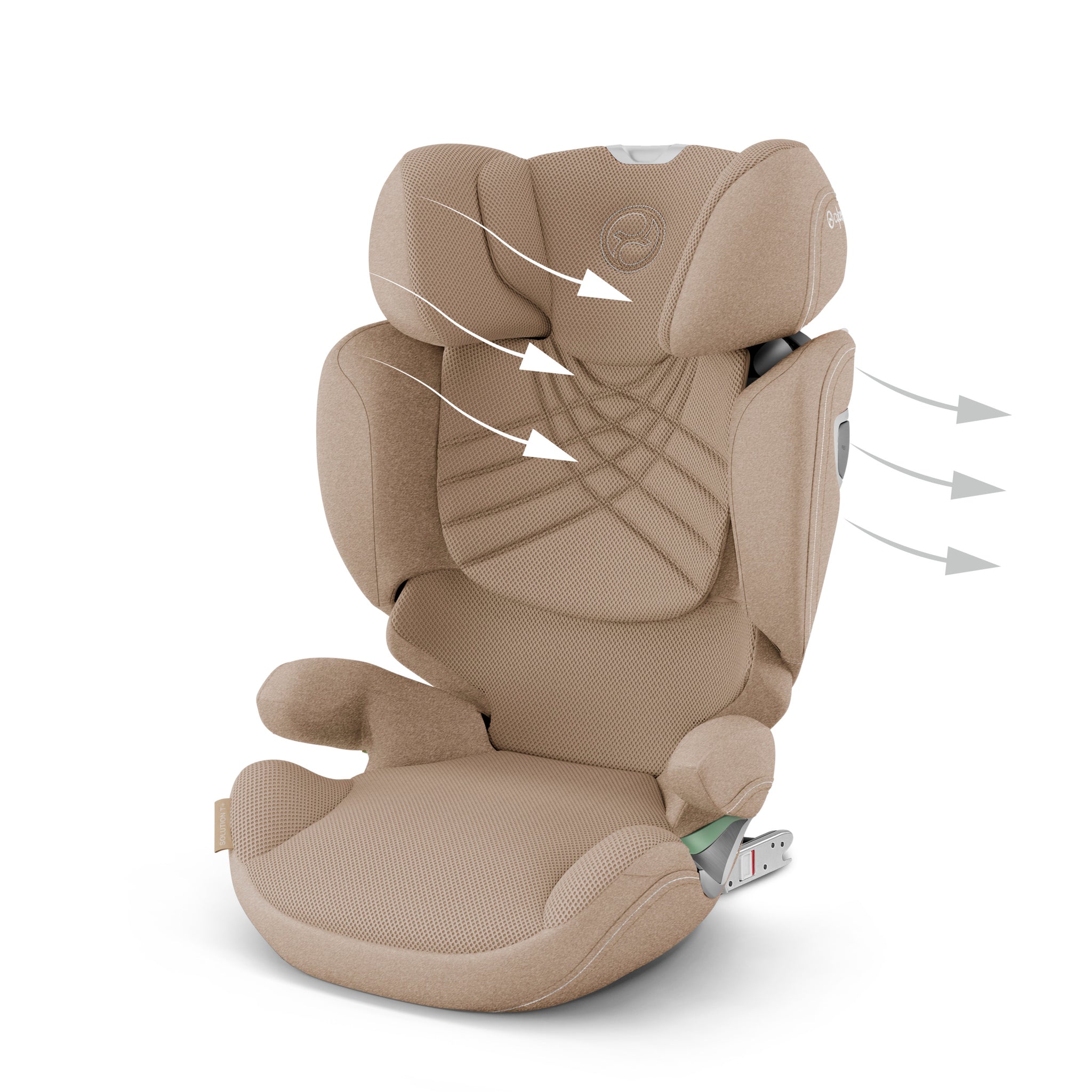 CYBEX Platinum Kindersitz Solution T i Fix cozy beige plus STEYBE FUR KINDER
