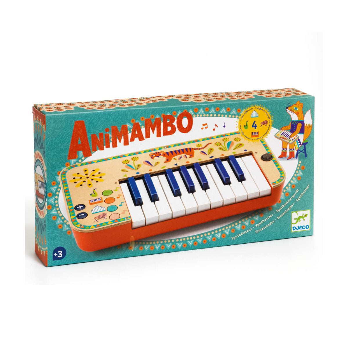 DJECO Animambo Synthetisiergerät 4 Klänge