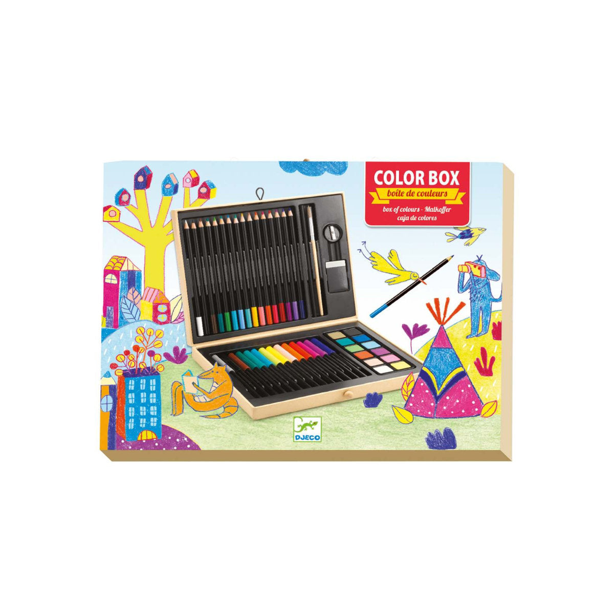 DJECO Malstifte Box Set aus verschiedenen Farben, Stiften & Zubehör