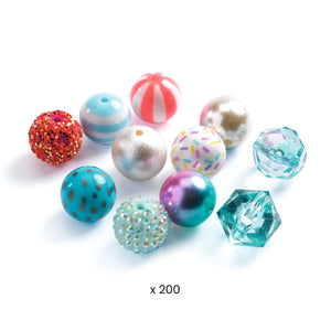 DJECO Schmuck basteln: Kugeln Silver