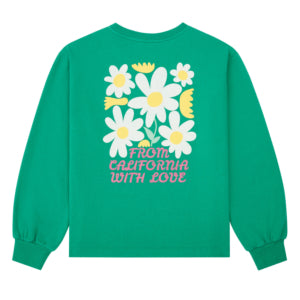 Hundred Pieces Sweatshirt DEBBY BLUMEN GRÜN