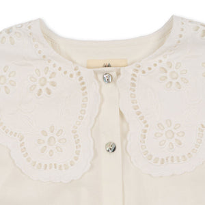 Konges Slojd Bluse Rilo Collar optic white