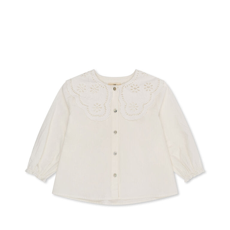 Konges Slojd Bluse Rilo Collar optic white