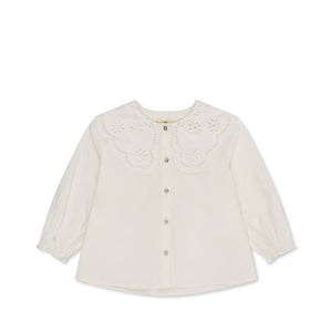 Konges Slojd Bluse Rilo Collar optic white