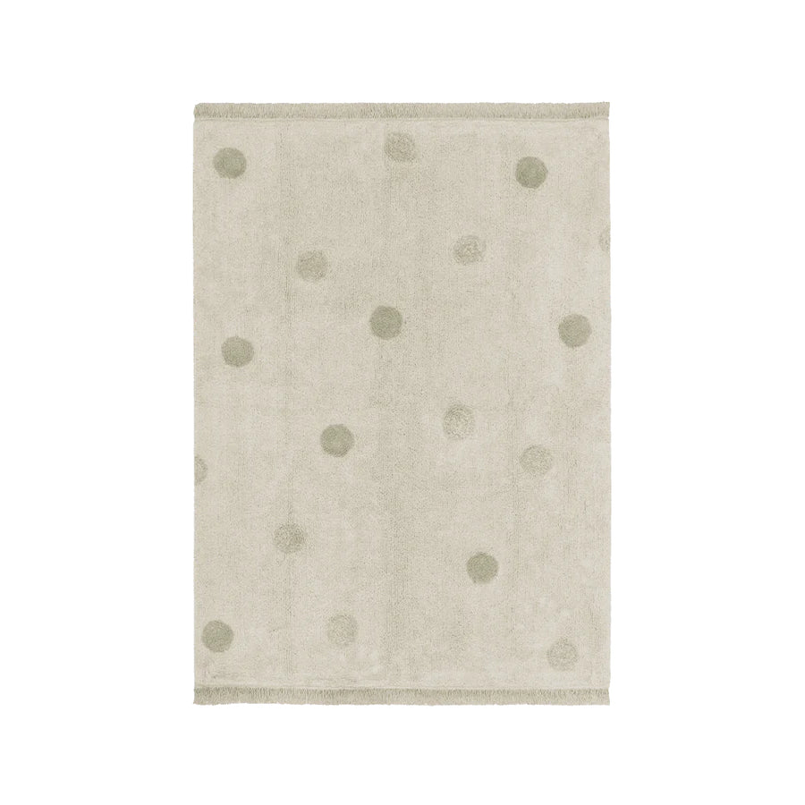 Lorena Canals - Waschbarer Teppich mit Punkte Hippy Dots Natural - Olive 120x160 cm