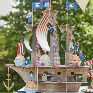 Meri Meri Piratenschiff Cupcake Kit (24x Topper)