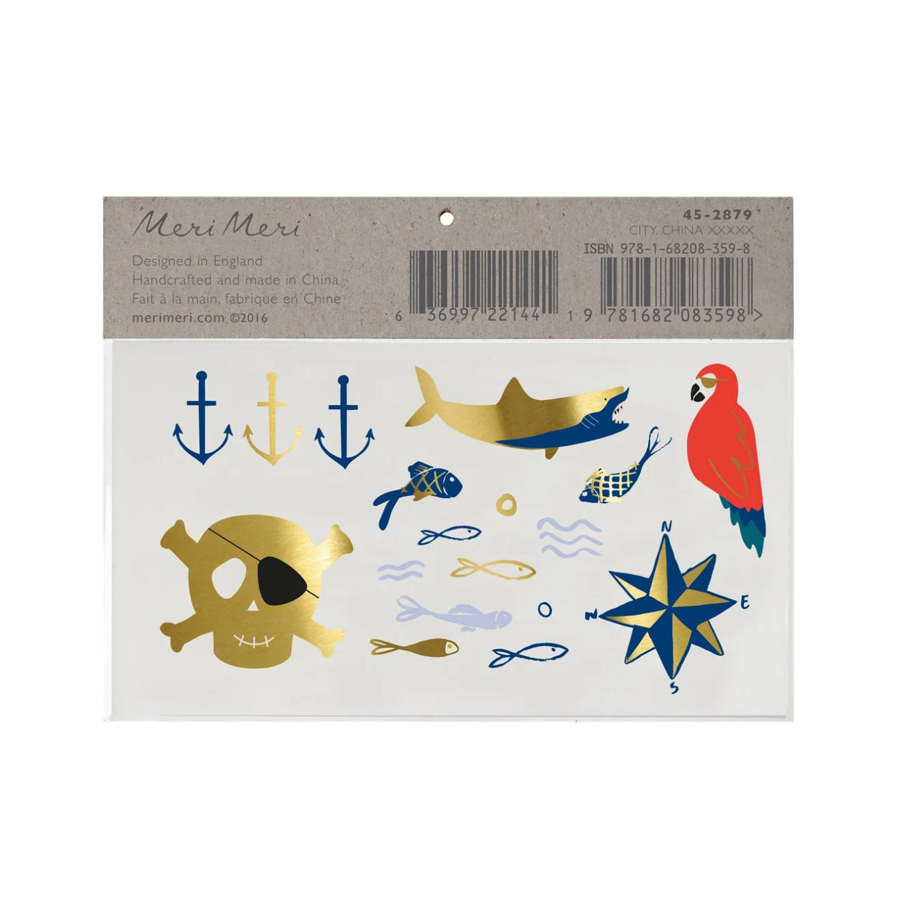 Meri Meri Pirates Bounty Große Tattoos (2x)