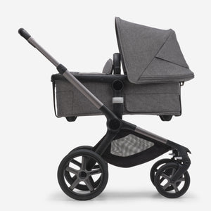 Bugaboo Fox 5 Kinderwagen mit Liegewanne und Sitz grau