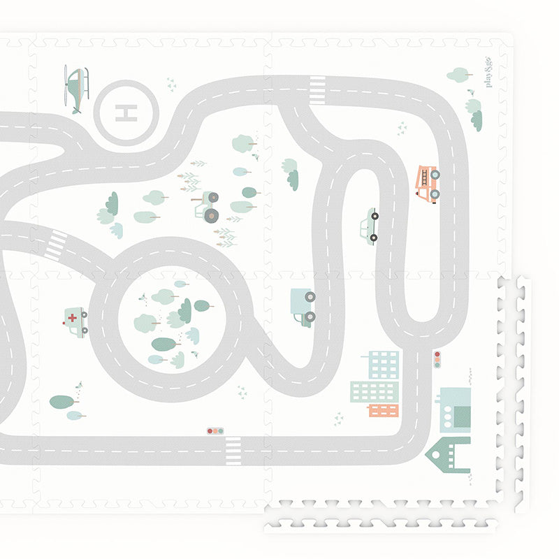 Play&Go 2-in-1 EEVAA-Spielmatte „Roadmap“