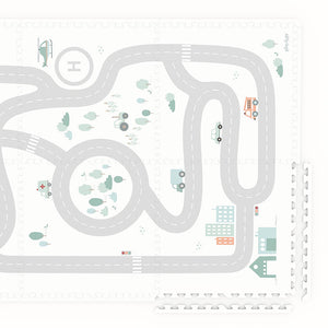 Play&Go 2-in-1 EEVAA-Spielmatte „Roadmap“