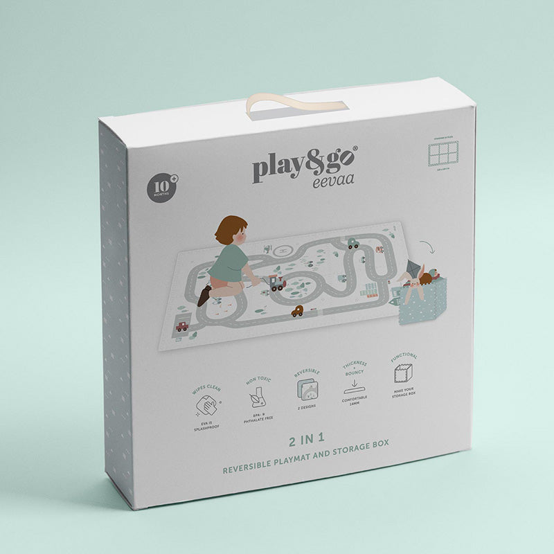 Play&Go 2-in-1 EEVAA-Spielmatte „Roadmap“