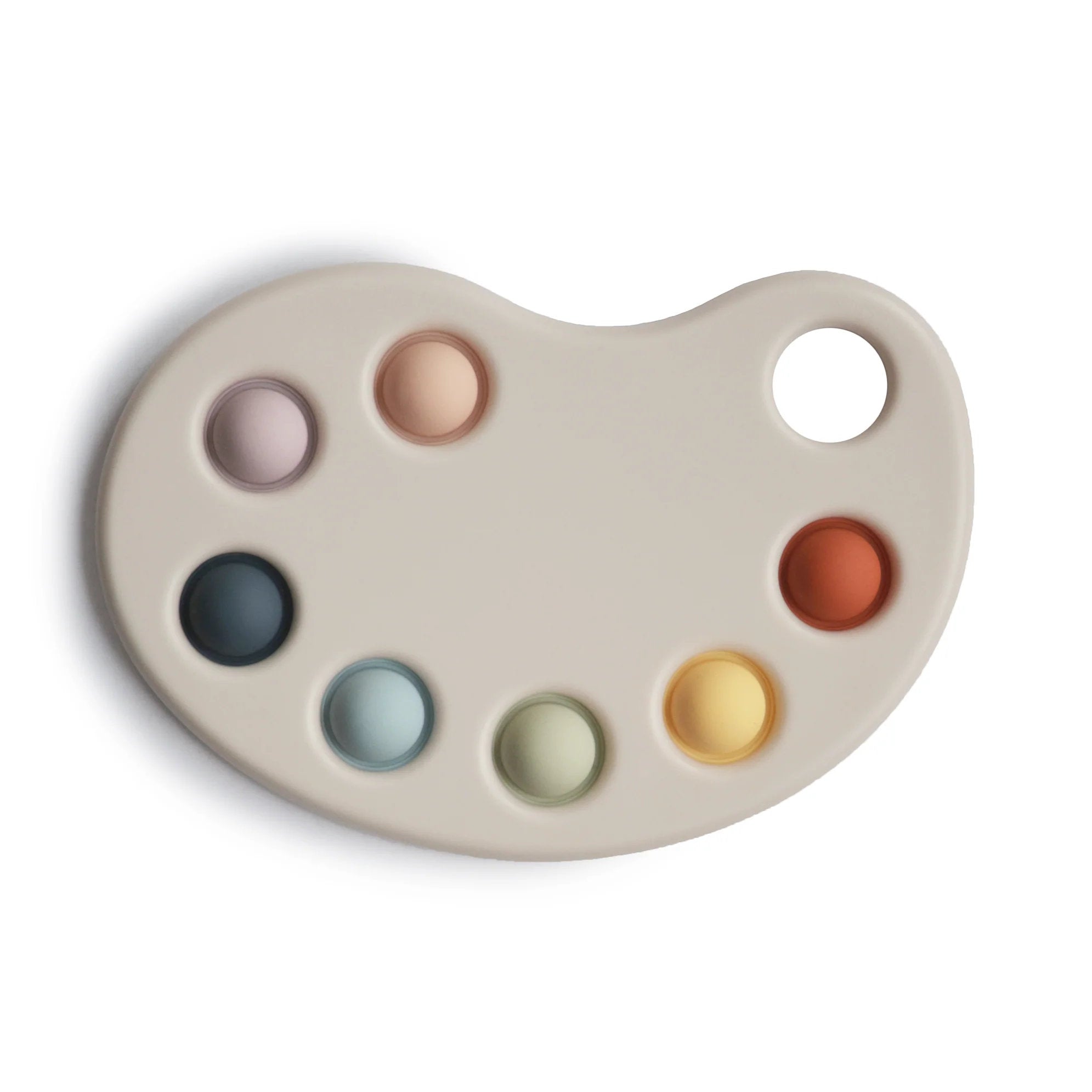 mushie Silikon Farb-Paletten-Plopper multi