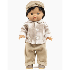 minikane - Puppen 2-Einteiler Hemd und Hose Robert beige gestreift