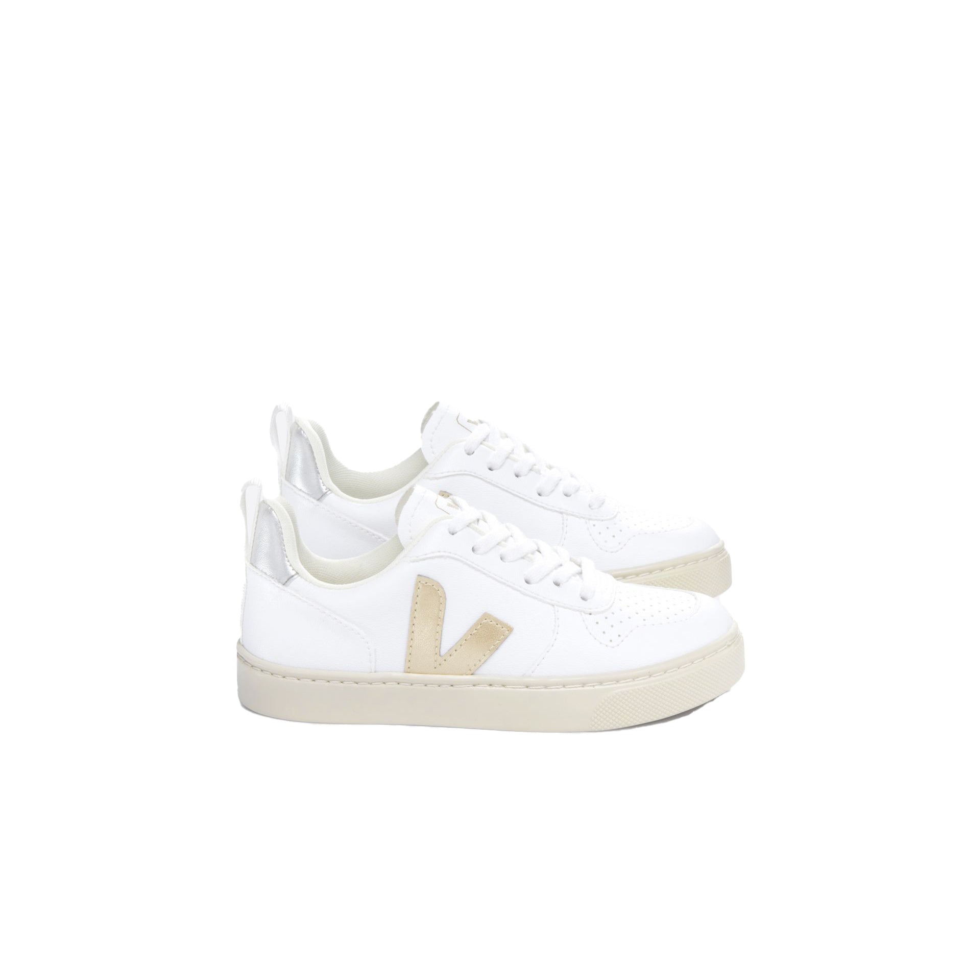 V-10 Sneaker WHITE PLATINE SILVER