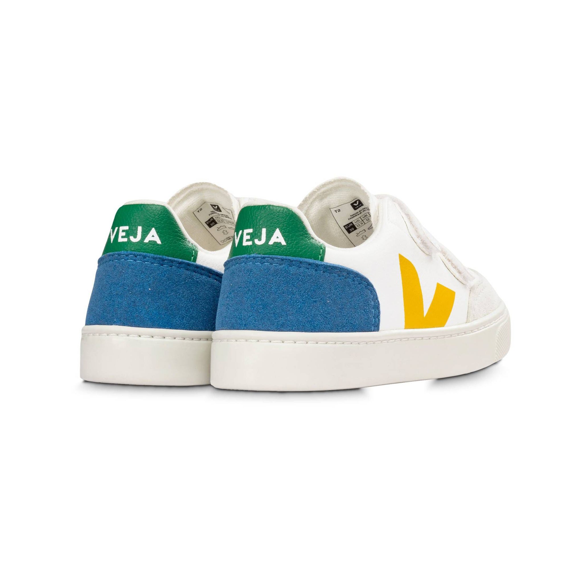 VEJA V-12 SNEAKER MIT KLETTVERSCHLUSS WHITE MULTICO Indigo