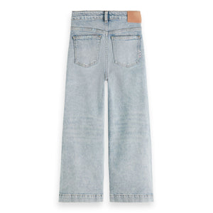 Scotch & Soda Jeans mit weitem Bein blau