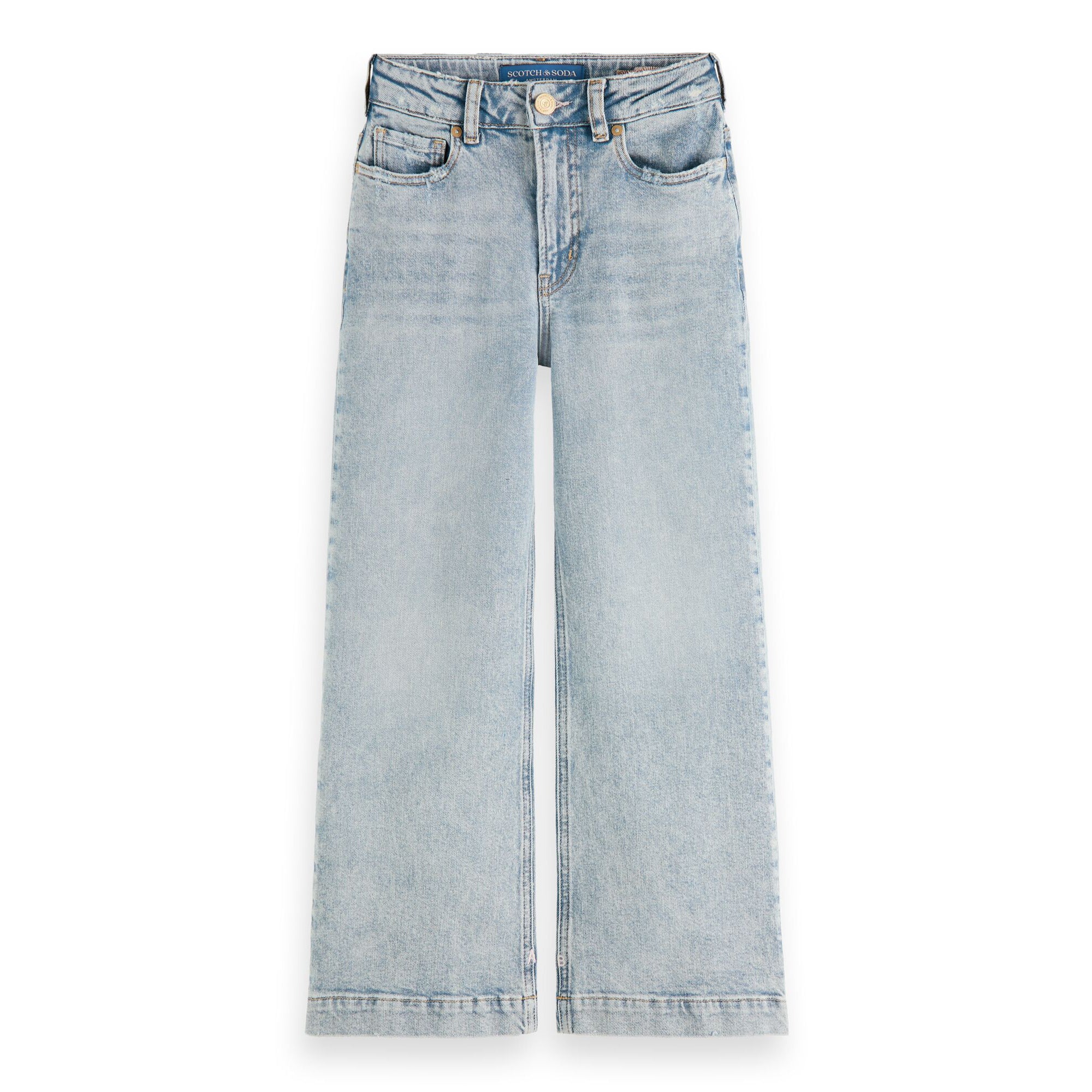 Scotch & Soda Jeans mit weitem Bein blau