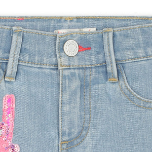 Billieblush Jeans shorts mit pailletten