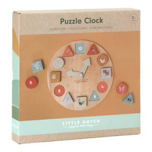 Little Dutch Puzzle-Uhr Holz