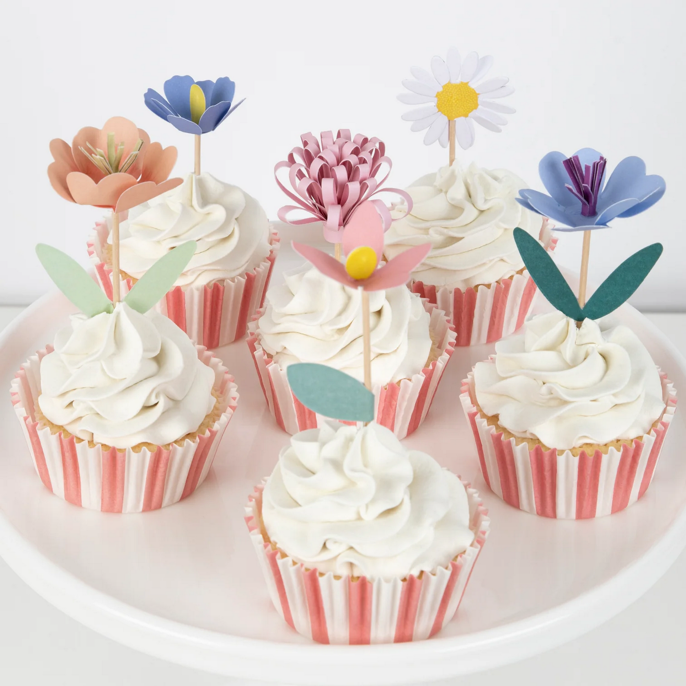 Meri Meri Blumengarten-Cupcake-Kit (x 12 Topper)